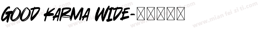 Good Karma Wide字体转换